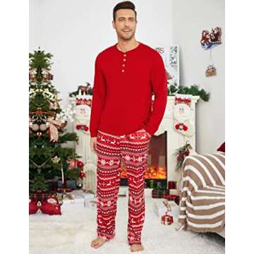 Ekouaer Family Christmas Pajamas Matching Sets for Everyone