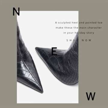 MUCCCUTE Women's Metallic Knee High Boots-Pointed Toe Stiletto Chrome Thigh High Boots-Sexy Fashion Long Boots