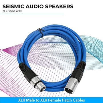 Seismic Audio 10 Foot XLR Patch Cables for Sound Quality