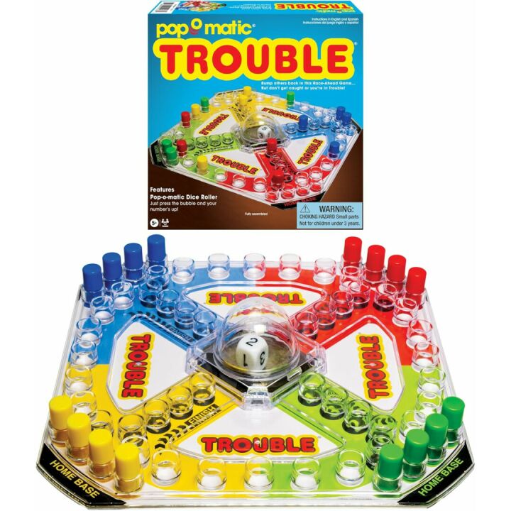 Classic Trouble Retro Artwork Game with Pop-o-Matic