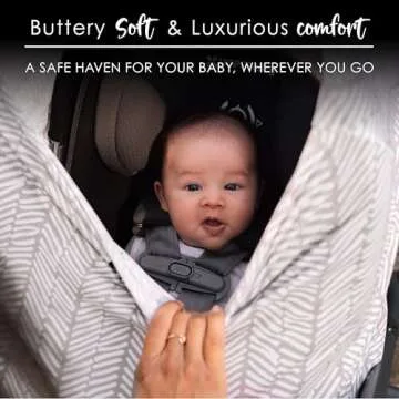 Milk Snob Original 5-in-1 Cover - Added Privacy for Breastfeeding, Baby Car Seat, Carrier, Stroller, High Chair, Shopping Cart, Lounger Canopy - Newborn Essentials, Nursing Top, Herringbone