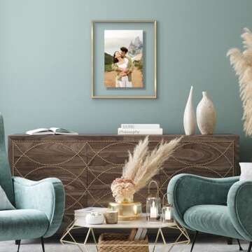 Elegant 16x20 Floating Frame by Americanflat - Gold