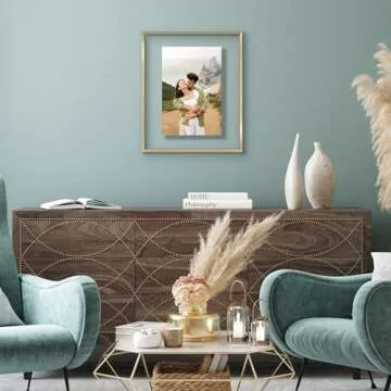 Elegant 16x20 Floating Frame by Americanflat - Gold