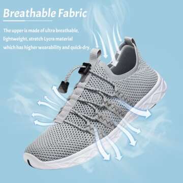 ATHMILE Water Shoes Quick Dry for Beach and Hiking