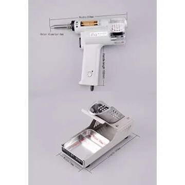 A-BF S-998P Electric Desoldering Gun Vacuum Desolder Pump Double-Pump Solder Sucker 110V 100W Soldering Welding Tool for DIY Electronic Repair Work
