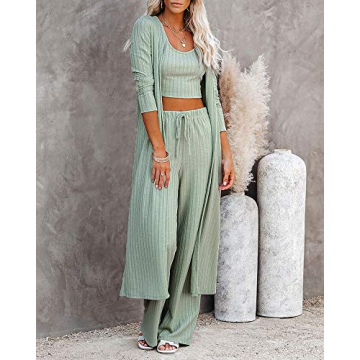 Fessceruna Women's 3-Piece Lounge Set - Chic & Cozy
