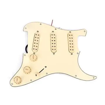 Alnicov Guitar Loaded Prewired Pickguard Pickups SSS，3-ply，for ST Guitar