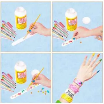 Uniticber White Slap Bracelets, 36 PCS DIY Slap Bracelets for Kids Blank Slap Bracelets Bulk Craft Painting Vinyl Wristband for Party Favors