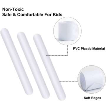 Uniticber White Slap Bracelets, 36 PCS DIY Slap Bracelets for Kids Blank Slap Bracelets Bulk Craft Painting Vinyl Wristband for Party Favors