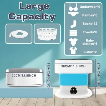Portable 15L Washing Machine for Baby Clothes and Socks