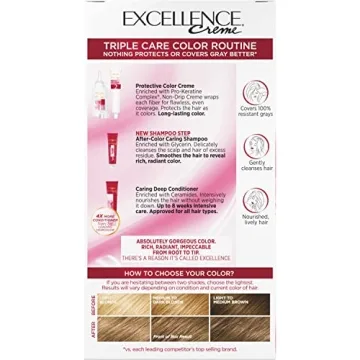 L'Oreal Excellence Creme Hair Color - 100% Gray Coverage