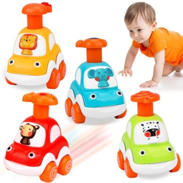 Vibrant Baby Toy Cars for 1-3 Year Olds - Educational Gifts