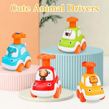 Vibrant Baby Toy Cars for 1-3 Year Olds - Educational Gifts