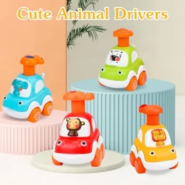 Vibrant Baby Toy Cars for 1-3 Year Olds - Educational Gifts