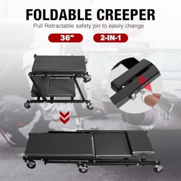 Durable Rolling Automotive Creeper 300 Lbs Capacity