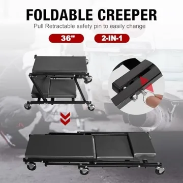 Durable Rolling Automotive Creeper 300 Lbs Capacity