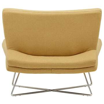 Amazon Brand – Rivet Farr Lotus Accent Chair, 39.8"W, Canary