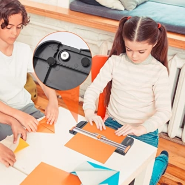 Portable 12 Inch Paper Cutter with Safety Features