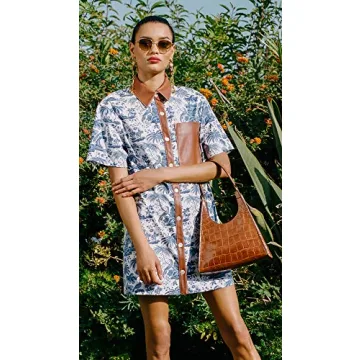 STAUD Women's Rey Bag – Elegant Saddle Croc Design