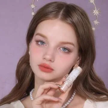 Flower Knows Little Angel Matte Lipstick,Super Soft & Ultra Silky Lip Stick,Long Lasting & Moisturizing Vegan Lip Mud for Girls&Women,Velvety Finish,3.5g,1Count(C02 Fantasia)