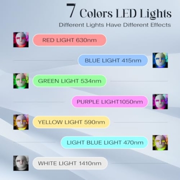 SDKWDH 7-in-1 LED Face Mask for All Skin Types