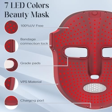 SDKWDH 7-in-1 LED Face Mask for All Skin Types