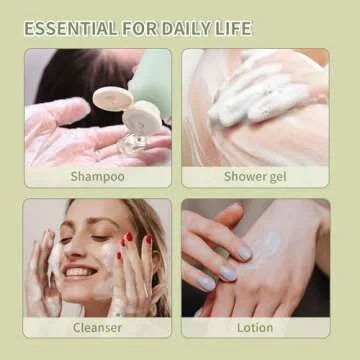 Travel Shampoo Bottles - Leak-Proof 4-Pack for Toiletries