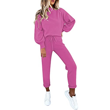 Stylish Fixmatti Women 2 Piece Sweatsuit Tracksuit Set