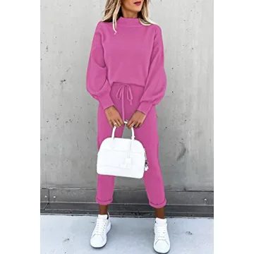 Stylish Fixmatti Women 2 Piece Sweatsuit Tracksuit Set
