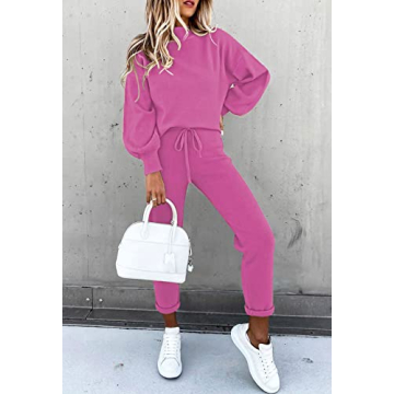 Stylish Fixmatti Women 2 Piece Sweatsuit Tracksuit Set