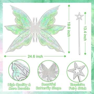 quescu Fairy Wings for Girls Women - Elegance and Fun