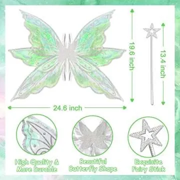 quescu Fairy Wings for Girls Women - Elegance and Fun
