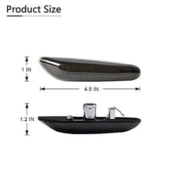 GemPro 2-Pack Amber LED Side Marker Lights for BMW