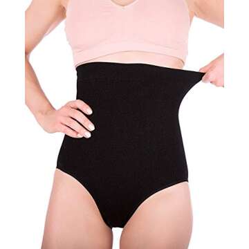 DREAM SLIM Women's High-Waist Seamless Body Shaper Briefs Firm Tummy Control Slimming Shapewear Panties Girdle Underwear (Black, XXXL)