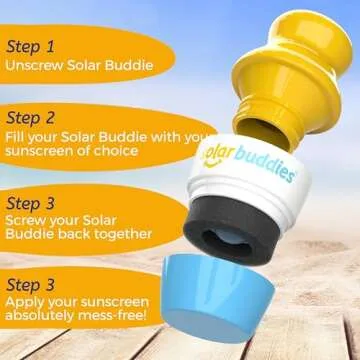 Solar Buddies Sunscreen Applicator - Refillable & Travel Friendly