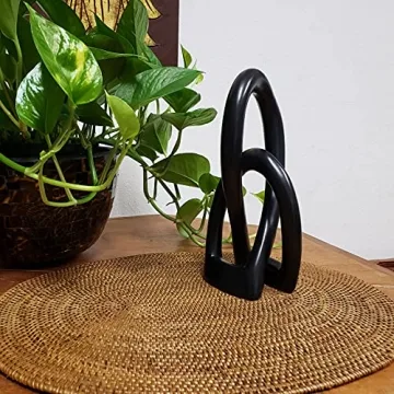 Unique Handcrafted Soapstone Love Knot Sculpture