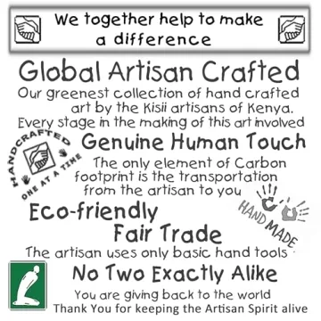 Unique Handcrafted Soapstone Love Knot Sculpture