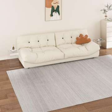 WAHFAY Acrylic End Table Set of 2, Clear Lucite Coffee Table with Waterfall Edges, Contemporary Square Nightstand and Side Table for Small Living Room, Bathroom, Bedroom and Office