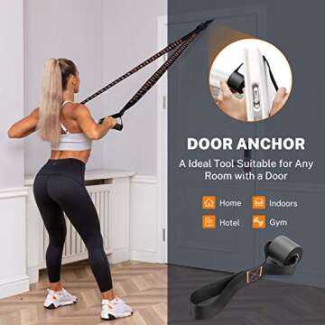 Gonex Wooden Gymnastic Rings with Adjustable Number Straps, Olympic Rings for Gym, Workout, Exercise, Outdoor Training, Quick Install Carabiner, 8.5 ft Straps Pull Up Non-Slip Rings