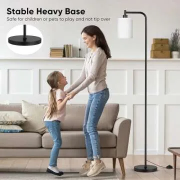 QiMH Modern Adjustable Floor Lamp for Living Room