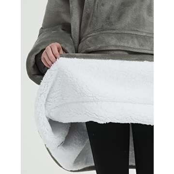 KFUBUO Wearable Blanket Hoodie for Adults Oversized Comfort