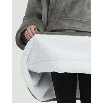 KFUBUO Wearable Blanket Hoodie for Adults Oversized Comfort