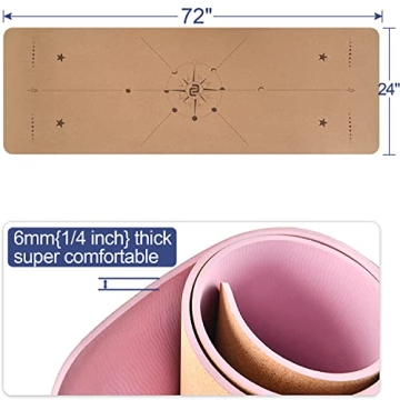 Numat Cork Yoga Mat Eco-friendly Non-slip 6mm with Bag