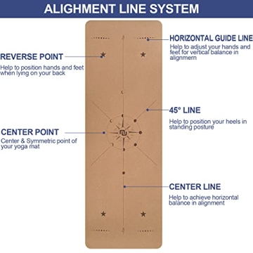 Numat Cork Yoga Mat Eco-friendly Non-slip 6mm with Bag