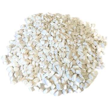 Midwest Hearth White Bean Pebbles Eco-Friendly Decor