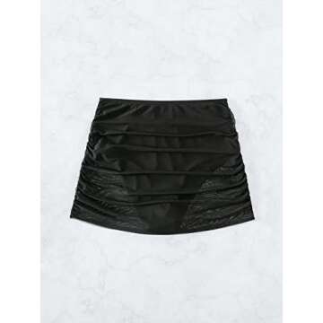 OYOANGLE Women's High Waisted Swim Skirt - Stylish & Comfortable