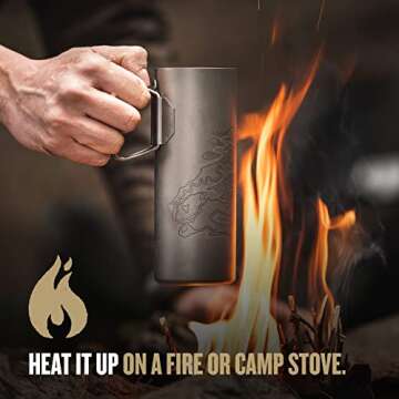 GRAYL UltraPress Titanium Water Purifier Bottle for Travel