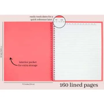 Kate Spade Leopard Print College Ruled Notebook, 11" x 9.5"