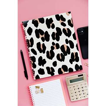 Kate Spade Leopard Print College Ruled Notebook, 11" x 9.5"