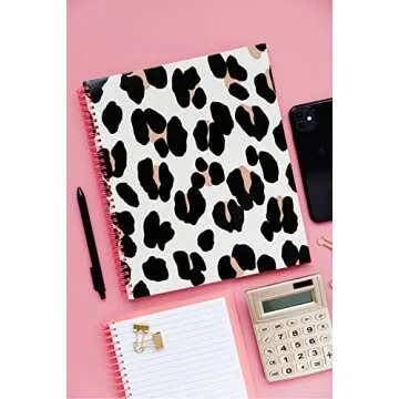 Kate Spade Leopard Print College Ruled Notebook, 11" x 9.5"